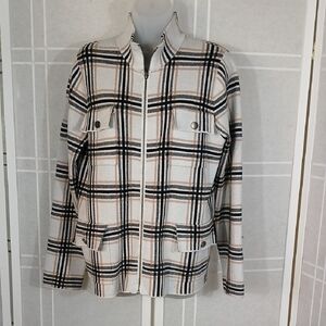Plaid Flannel Zippered Jacket